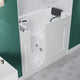 ANZZI 27 in. x 53 in. Left Drain Walk-In Whirlpool and Air Tub with Total Spa Suite in White