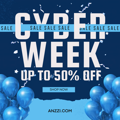 Anzzi cyber week sale! Save up to 50% for a limited time only.