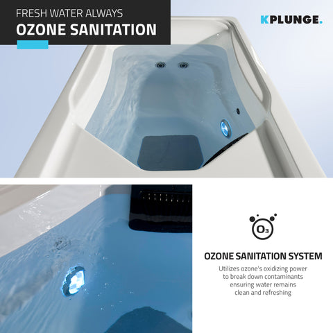 Borealis All-in-One Cold Plunge & Hot Tub with Integrated Chiller, Acrylic Interior, BT Speakers, Jets & App Control
