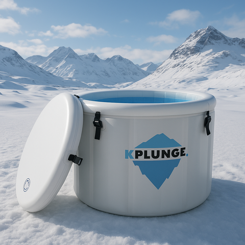 Arctic Fox Portable Inflatable Cold Plunge Ice Bath Tub – Easy Setup PVC Design, Insulated Cover, Pump & Carry Bag Included