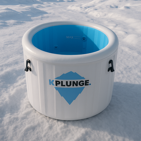 Arctic Fox Portable Inflatable Cold Plunge Ice Bath Tub – Easy Setup PVC Design, Insulated Cover, Pump & Carry Bag Included