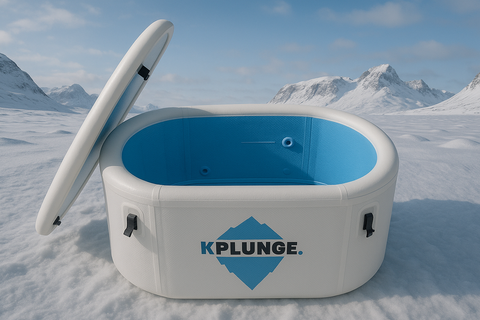 Arctic Fox Portable Inflatable Cold Plunge Ice Bath Tub – Easy Setup PVC Design, Insulated Cover, Pump & Carry Bag Included
