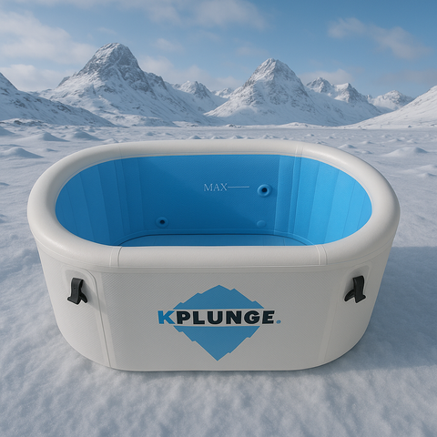 Arctic Fox Portable Inflatable Cold Plunge Ice Bath Tub – Easy Setup PVC Design, Insulated Cover, Pump & Carry Bag Included