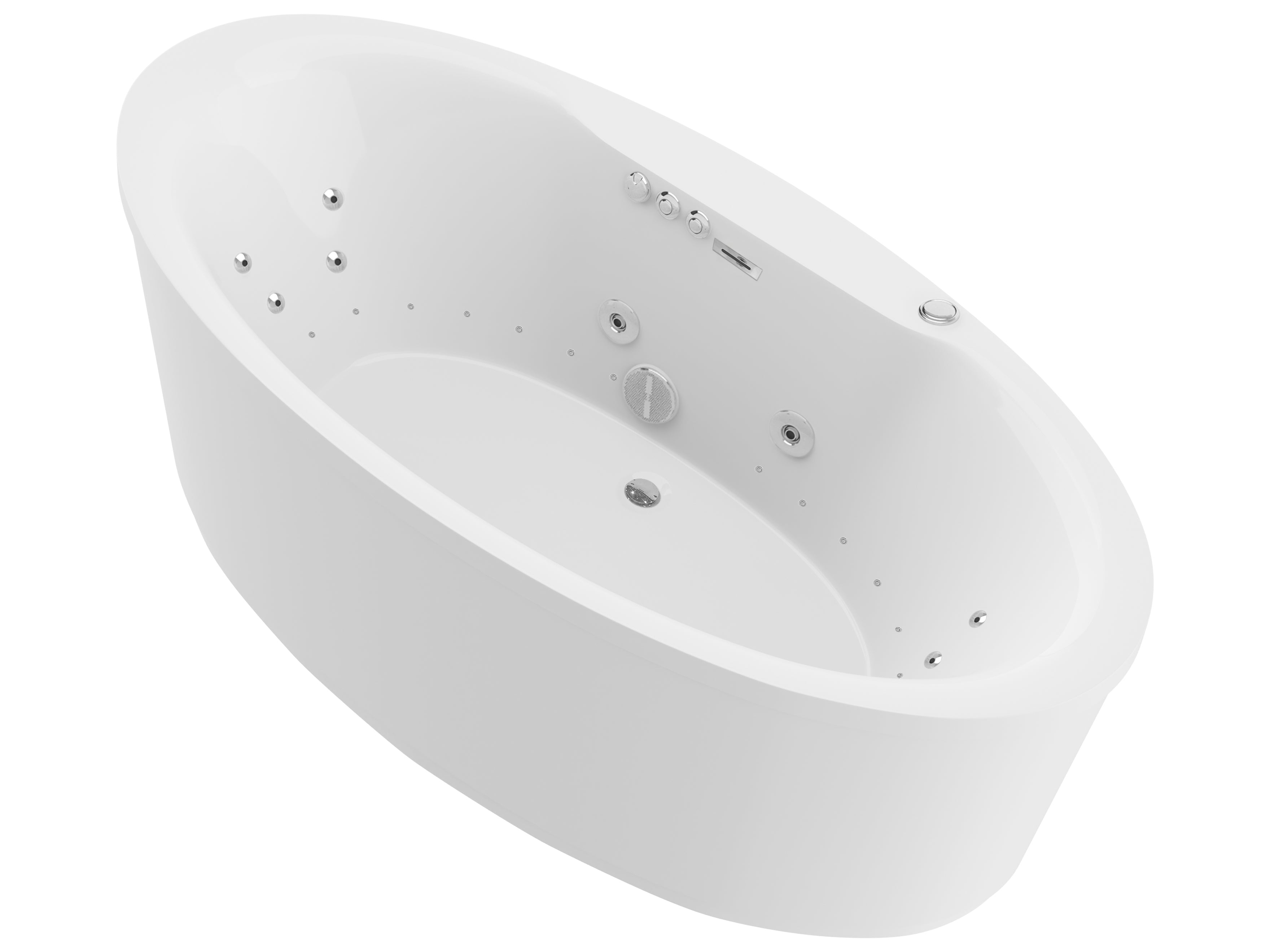 FT-AZ101 - ANZZI Heidi 67 in. Whirlpool and Air Bath Tub in White