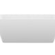 ANZZI Cenere 4.9 ft. Man-Made Stone Center Drain Freestanding Bathtub in Matte White