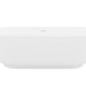 ANZZI Sabbia 5.9 ft. Solid Surface Center Drain Freestanding Bathtub in Matte White