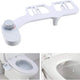 Bidet -  Fresh Water Dual Spray Kit - Non Electric - Toilet Seat Attachment - Cold Wash