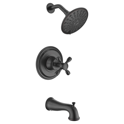 SH-AZ035 - ANZZI Mesto Series Single Handle Wall Mounted Showerhead and Bath Faucet Set in Oil Rubbed Bronze