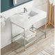 Ventura 36 in. Console Sink with Matte White Counter Top