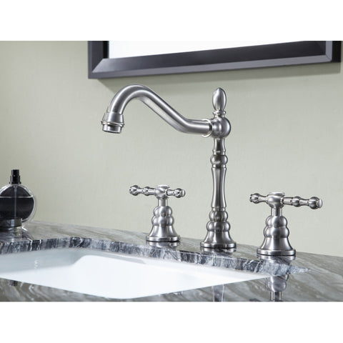 L-AZ184BN - ANZZI Highland 8 in. Widespread 2-Handle Bathroom Faucet in Brushed Nickel