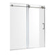 Anzzi 5 ft. Acrylic Rectangle Tub With 60 in. x 62 in. Frameless Sliding Tub Door