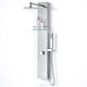 Coastal Series 44 in. 2-Jetted Full Body Shower Panel System in Brushed Steel with Heavy Rain Showerhead and Spray Wand