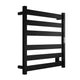 Note Series 6-Bar Stainless Steel Wall Mounted Towel Warmer in Matte Black