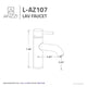 L-AZ107ORB - Valle Single Hole Single Handle Bathroom Faucet in Oil Rubbed Bronze