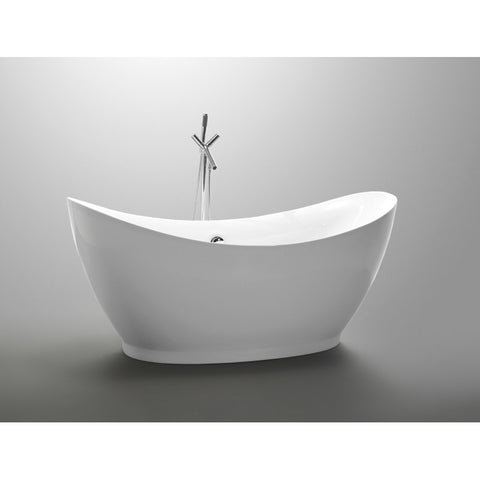 FT-AZ091 - ANZZI Reginald Series 5.67 ft. Freestanding Bathtub in White
