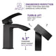 ANZZI Revere Series Single Hole Single-Handle Low-Arc Bathroom Faucet