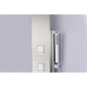 ANZZI Visor 60 in. Full Body Shower Panel with Heavy Rain Shower and Spray Wand in Brushed Steel