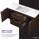 Conques 48 in W x 20 in H x 18 in D Bath Vanity in Dark Brown