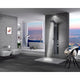 SP-AZ8098 - ANZZI Atoll Series 66 in. Full Body Shower Panel System with Heavy Rain Shower and Spray Wand in Black