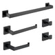 ANZZI 5-Piece Matte Black Bathroom Accessories Set