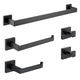 ANZZI Complete 5-Piece Bathroom Hardware Set (Includes Two Towel Bars), RHINO ALLOY Certified Stainless Steel & Zinc, Multiple Finishes