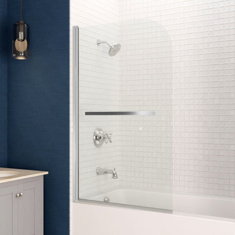 ANZZI Myth 28 in. x 56 in. Frameless Tub Door with TSUNAMI GUARD