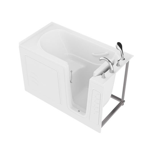 AMZ3060WIRWS - ANZZI 30 in. x 60 in. Right Drain Quick Fill Walk-In Soaking Tub in White