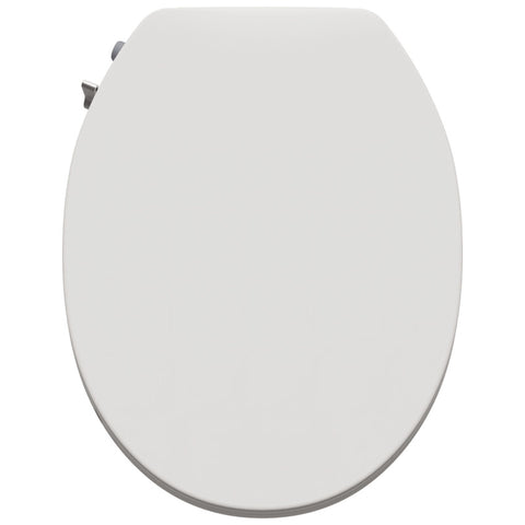 ANZZI Troy Series Non-Electric Bidet Seat for Toilets in White with Dual Nozzle, Built-In Side Lever and Soft Close