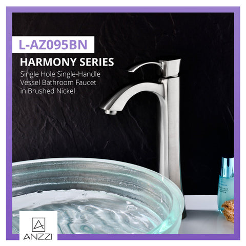 Harmony Series Single Hole Single-Handle Vessel Bathroom Faucet in Polished Chrome