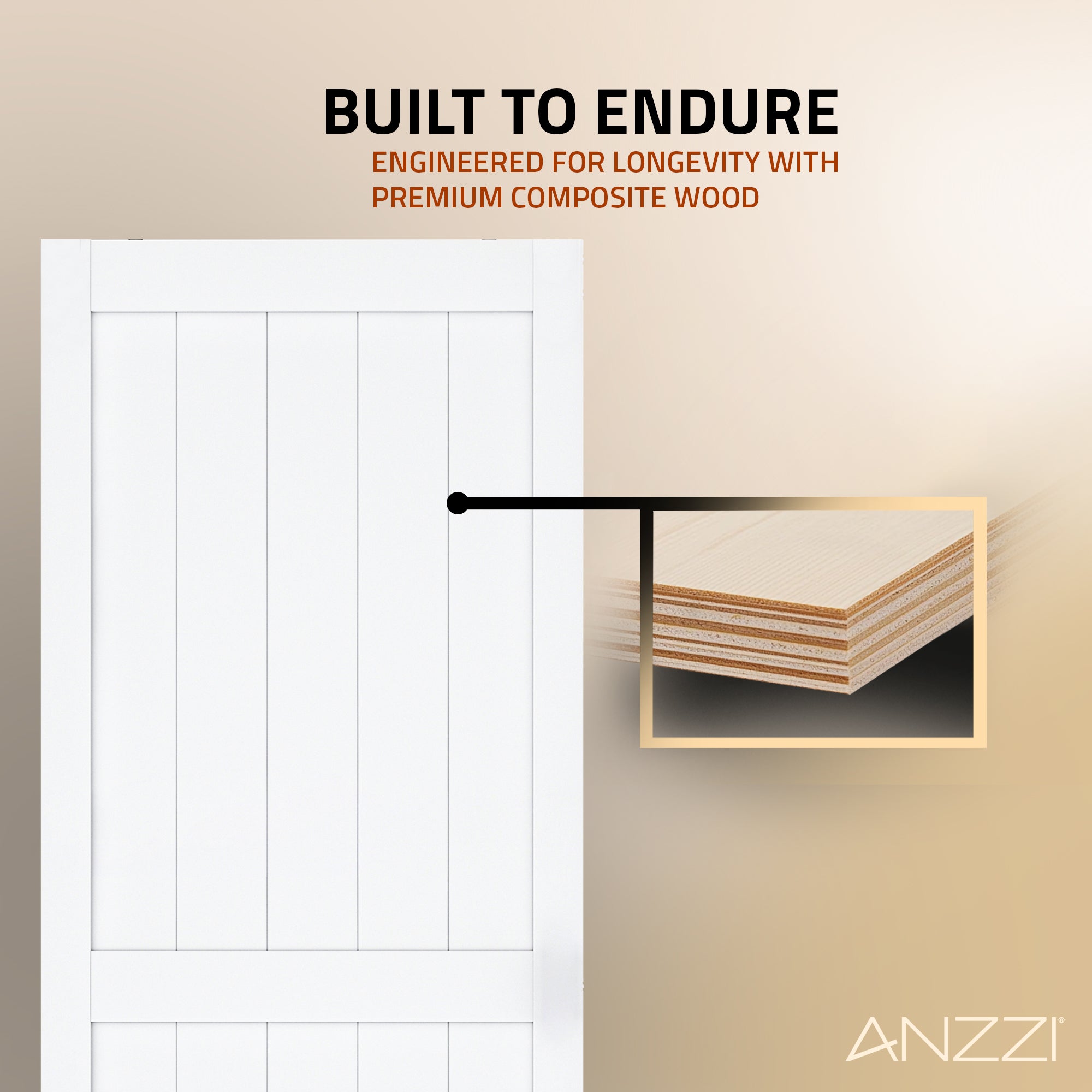 ID-AZBD05 - ANZZI Benagil Series 36 in. x 84 in. Pure White Finish