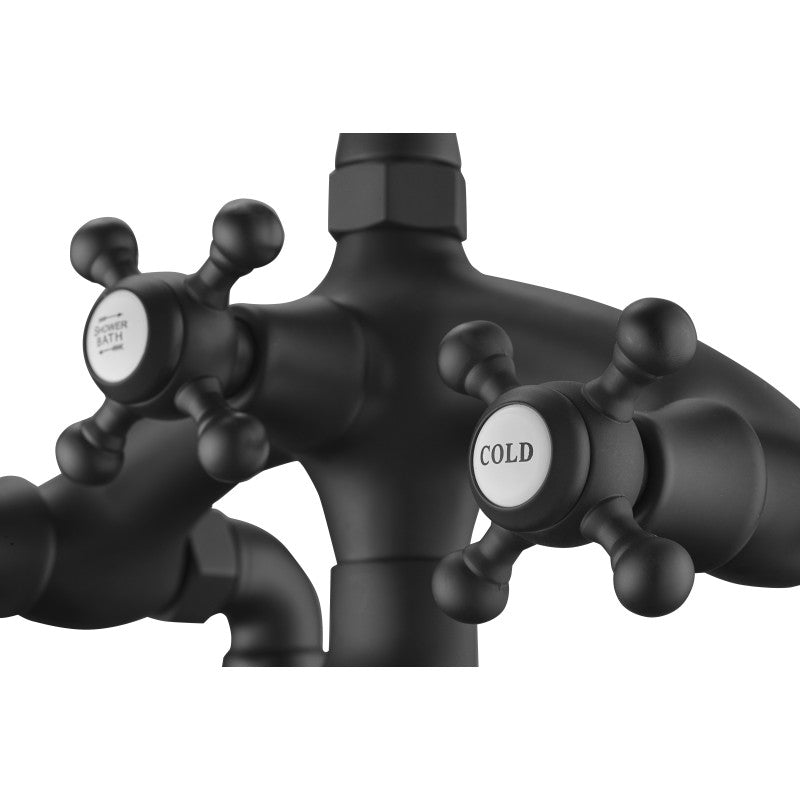 FS-AZ0052BK - ANZZI Tugela 3-Handle Claw Foot Tub Faucet