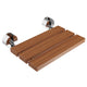 SSP-D-7-BN - SteamSpa Leisure 20 in. Teak Wall Mounted Folding Shower Seat