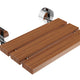 Leisure 20 in. Teak Wall Mounted Folding Shower Seat