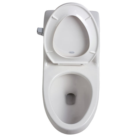Zeus 1-piece 1.28 GPF Single Flush Elongated Toilet