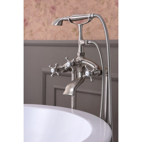 ANZZI Tugela 3-Handle Claw Foot Tub Faucet with Hand Shower