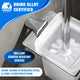 ANZZI Essence Toilet Brush Holder, Wall Mounted, RHINO ALLOY Certified Stainless Steel & Zinc, Brush Included, Scratch Resistant Surface, Multiple Finishes