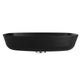 ANZZI Ariadne Rectangle Glass Vessel Bathroom Sink with Matte Black Finish