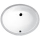ANZZI Lanmia Series 19.5 in. Ceramic Undermount Sink Basin in White