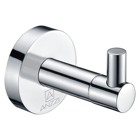 AC-AZ003 - ANZZI Caster Series Robe Hook in Polished Chrome