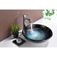 LS-AZ8185 - ANZZI Tara Series Deco-Glass Vessel Sink in Deep Sea