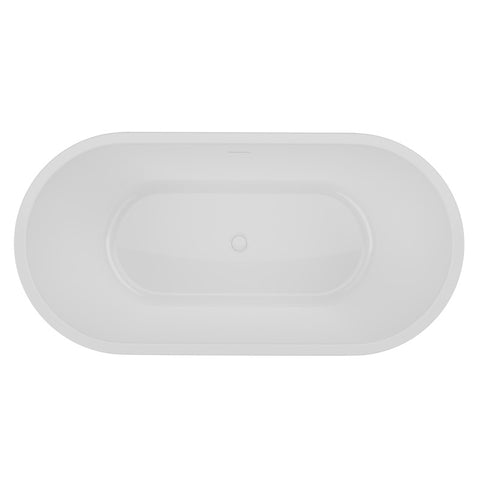 ANZZI 67 in. x 32 in. Freestanding Soaking Tub with Flatbottom - Chand Series