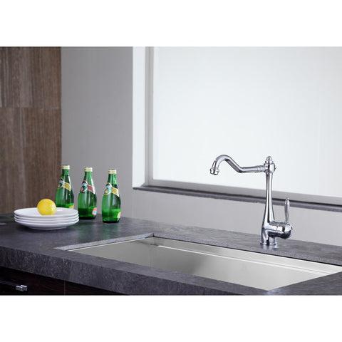 KF-AZ198CH - ANZZI Patriarch Single Handle Standard Kitchen Faucet in Polished Chrome