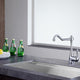 Patriarch Single Handle Standard Kitchen Faucet in Polished Chrome
