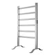 Naple Series 6-Bar Aluminum Wall Mounted/Free Standing Electric Towel Warmer Rack with Leg Attachment in Matte Finish