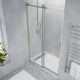 ANZZI Stellar Series 60 in. x 76 in. Frameless Sliding Shower Door with Handle