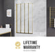 ANZZI 56-in. x 33-in. Accordion-Style Bathtub Shower Door