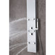 ANZZI Jaguar 60 in. 6-Jetted Full Body Shower Panel with Heavy Rain Shower and Spray Wand in White