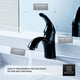 ANZZI Clavier Series Single Hole Single-Handle Mid-Arc Bathroom Faucet