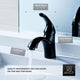 L-AZ011ORB - Clavier Series Single Hole Single-Handle Mid-Arc Bathroom Faucet in Oil Rubbed Bronze