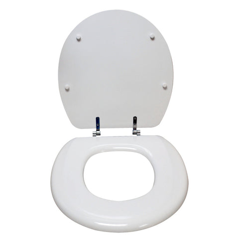 T1-AZ301WH - ANZZI XL COMFORT Round Closed Toilet Seat in White